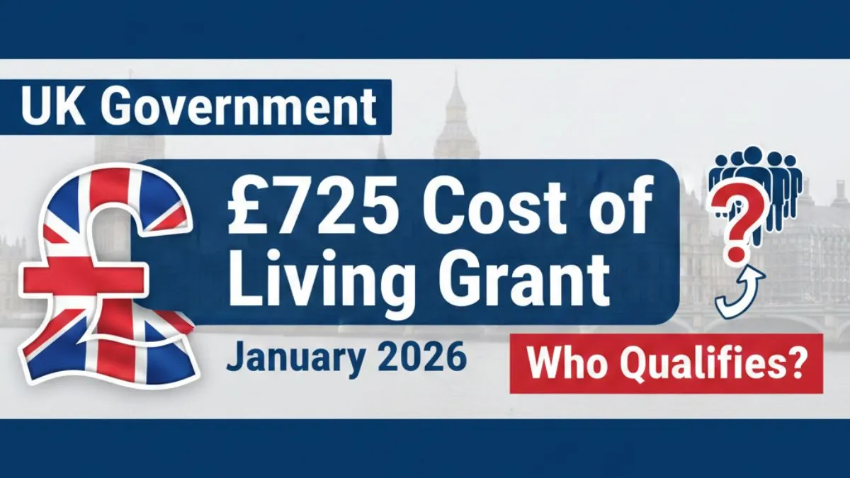 UK Government to Pay £725 Cost of Living Grant in January 2026: Who Qualifies?